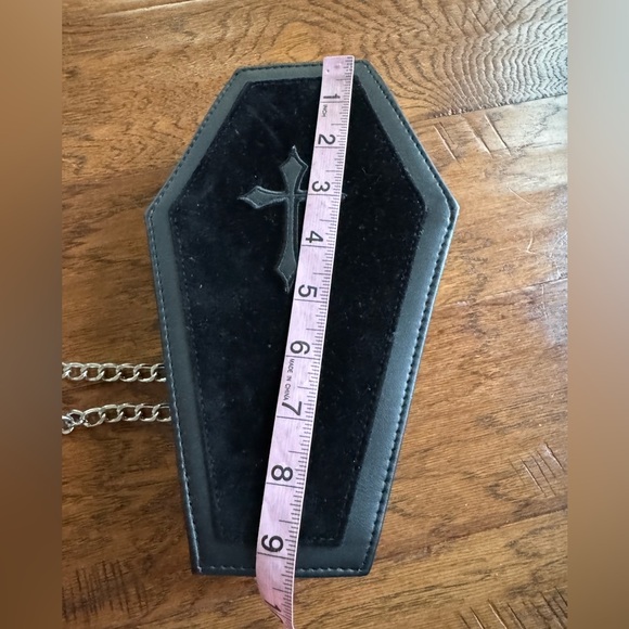 Spirit‎ Halloween Black Coffin Chain Bag - Picture 7 of 9